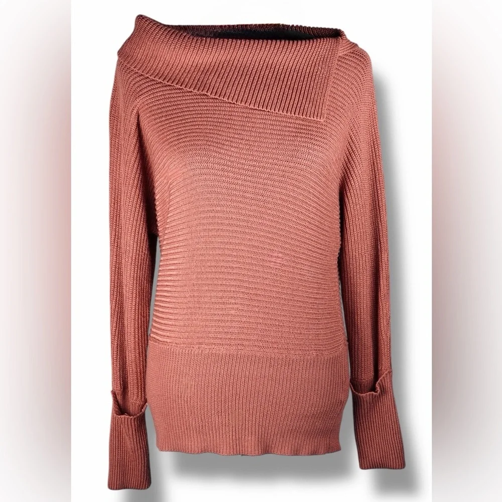 New York & Company Soho Women’s 100% Acrylic Ribbed Knit Sweater Top Medium